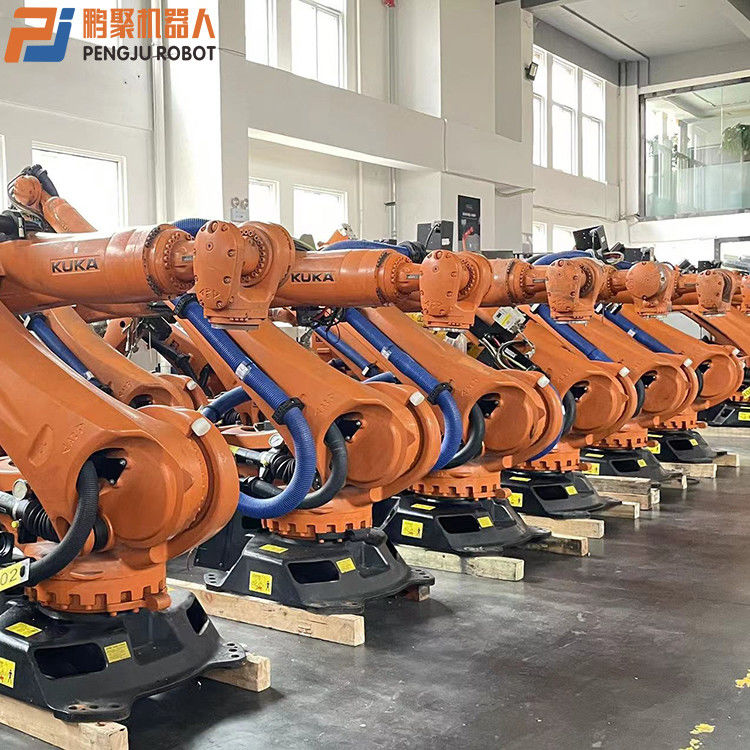 कुका KR210 R3100 अल्ट्रा रोबोट 210kg पेलोड 3100 मिमी पहुंच आईपी 65 सुरक्षा ±0.1 मिमी हैंडलिंग और पैलेटिंग के लिए दोहराव