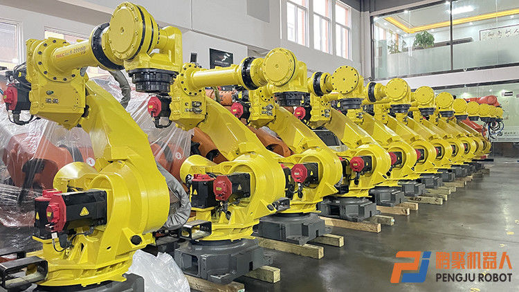 Fanuc R-2000iB-210F स्पॉट वेल्डिंग प्रेस टेंडिंग पैलेटिसिंग लोडिंग एंड अनलोडिंग रोबोट मशीनिंग हैंडलिंग