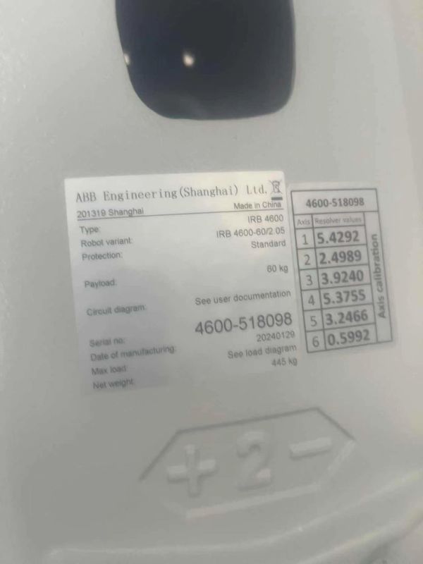 नई एबीबी IRB6700 M2004 200/2.60 प्रेस टेन्डिंग, पैलेटिंग, लोडिंग पार्ट्स, मशीनिंग हैंडलिंग ऑफ पार्ट्स, माप,