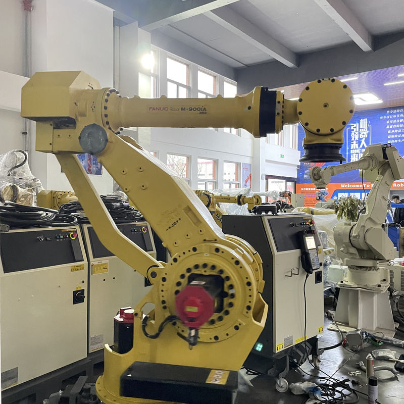 औद्योगिक रोबोट 6 अक्ष Fanuc M-900iA/350 वेल्डिंग रोबोट 350kg पेलोड 2655mm पहुंच हैंडलिंग पॉलिशिंग असेंबली और गोंद चिपकने वाला बंधन के लिए