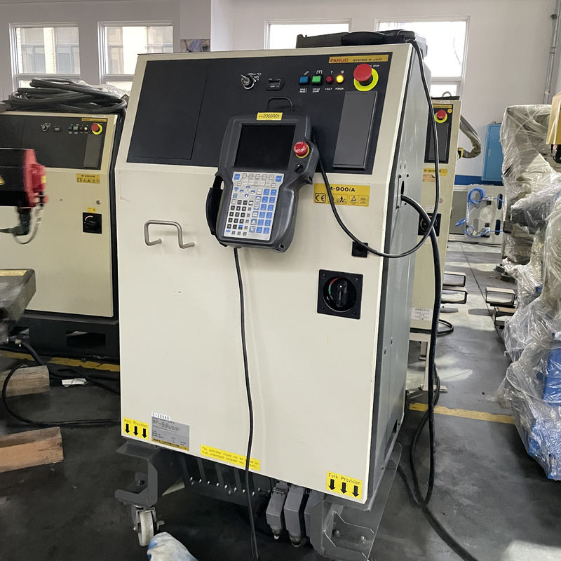 Fanuc M-900iA 350 प्रयुक्त रोबोट 6 अक्ष 2655 मिमी पहुंच R30iA नियंत्रक पैलेटिंग और अधिक के लिए एकदम सही