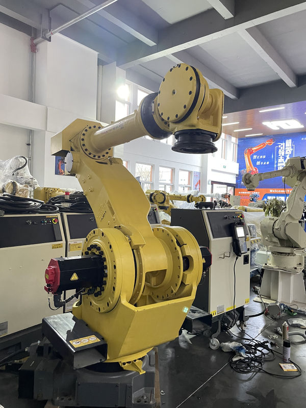 Fanuc M-900iA 350 प्रयुक्त रोबोट 6 अक्ष 2655 मिमी पहुंच R30iA नियंत्रक पैलेटिंग और अधिक के लिए एकदम सही