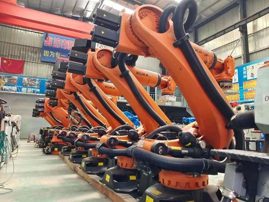 KUKA प्रयुक्त रोबोटिक आर्म KR210 C4 कंट्रोल कैबिनेट हैंडलिंग स्टैकिंग लोडिंग स्टैम्पिंग कार्विंग