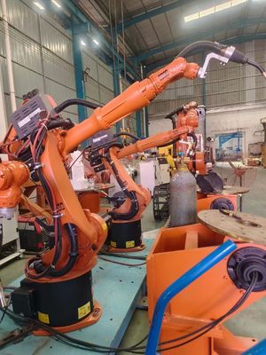 रोबोटिक आर्म 6 अक्ष औद्योगिक उपकरण 240kg शरीर वजन छत स्थापना 2.8 M/s गति सामग्री काटना हटाने